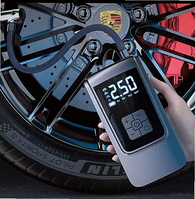 150 PSI Air Compressor Tire Inflator Fits Car Moto Bike Tires Air Pump 20000mAh