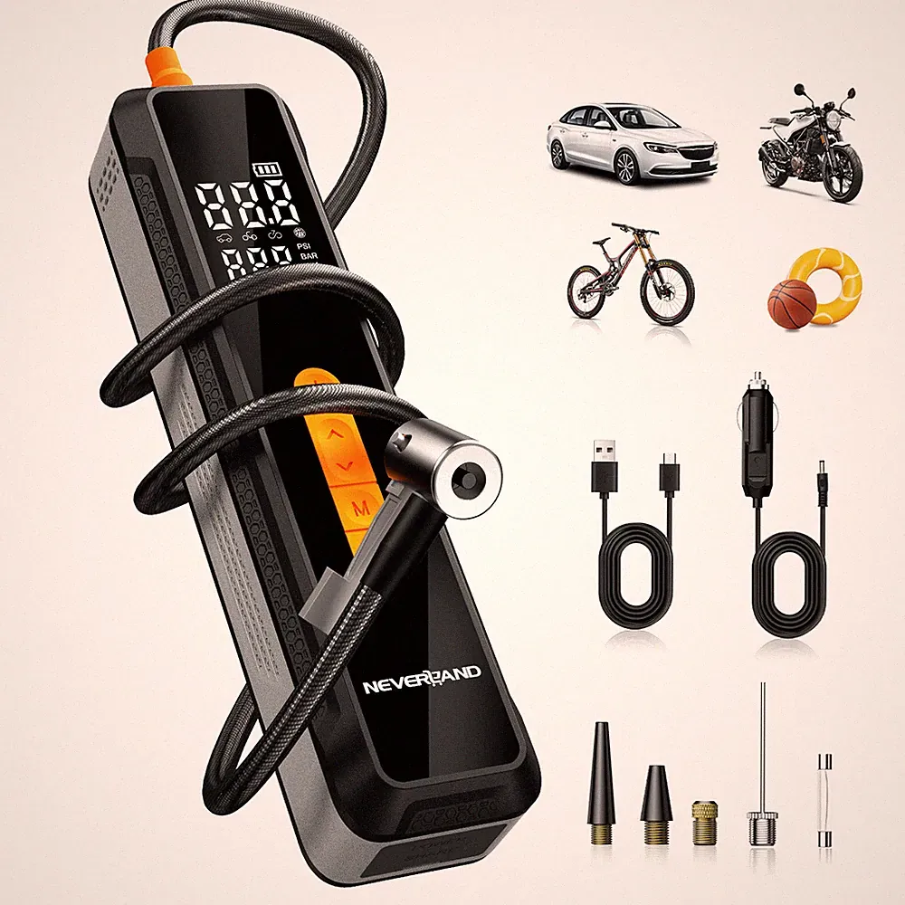 Air Pump Inflator Portable Air Compressor 20000mAh 150PSI for Moto Car Bike Tire